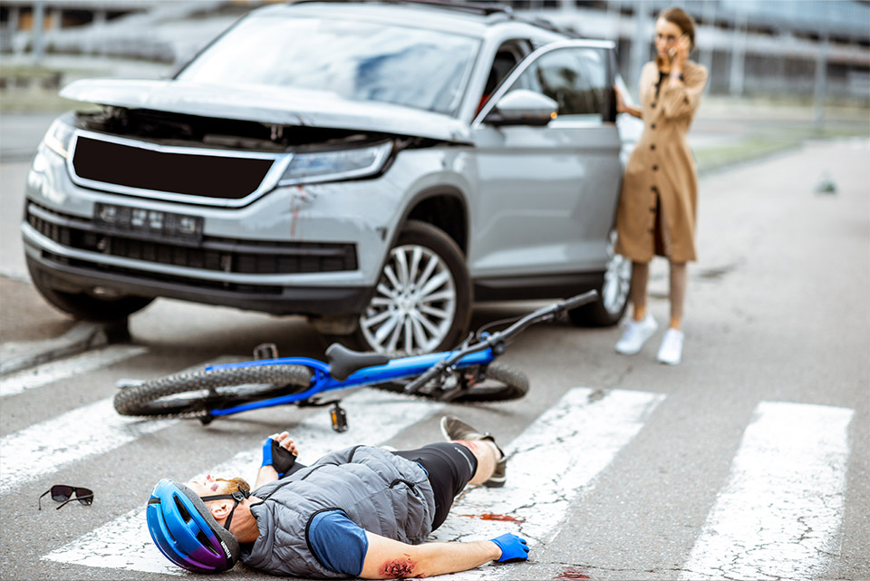 Victime accident de la route